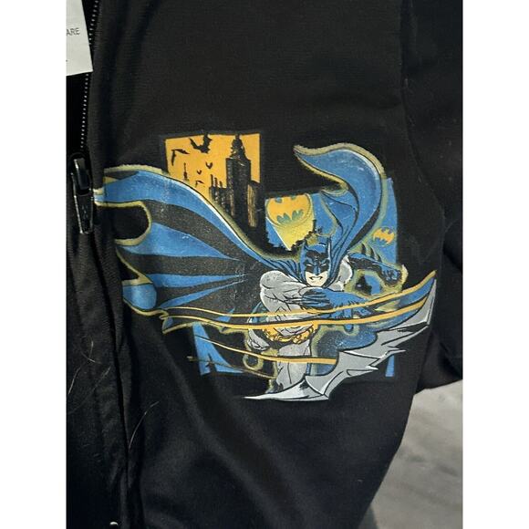 BATMAN 3T The Dark Knight Black Jacket full zip With Hood - Picture 5 of 6